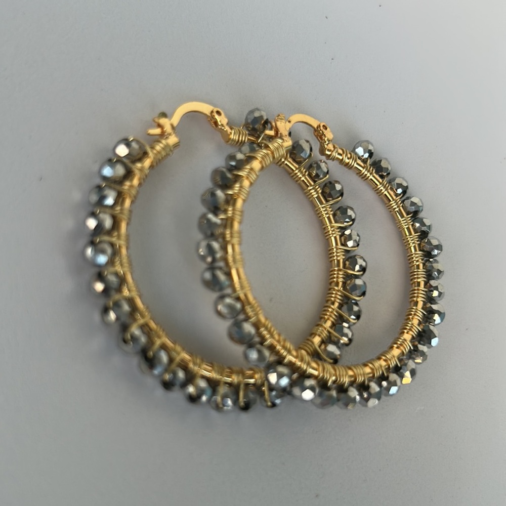 Two Tone Hoops - Picture 2 of 3